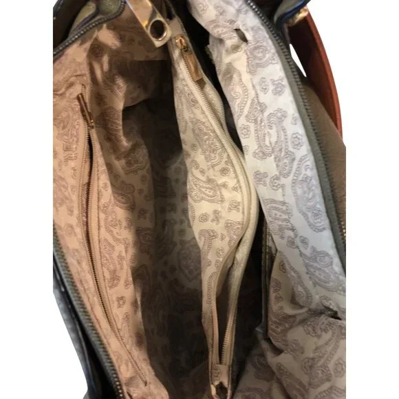 Olive Green Simply Noelle Convertible Faux Leather Crossbody Bag - Picture 3 of 12